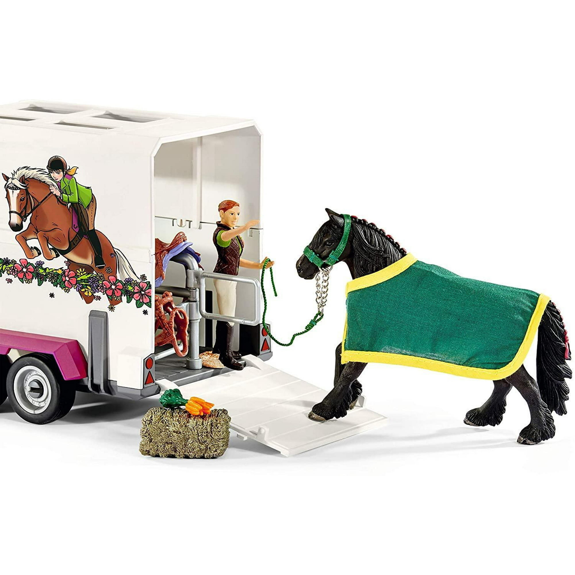 Schleich North America 240005 Horse Club Pick-Up with Horse Trailer